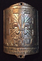 Plaquette vélo BPBBS Exposition 1935